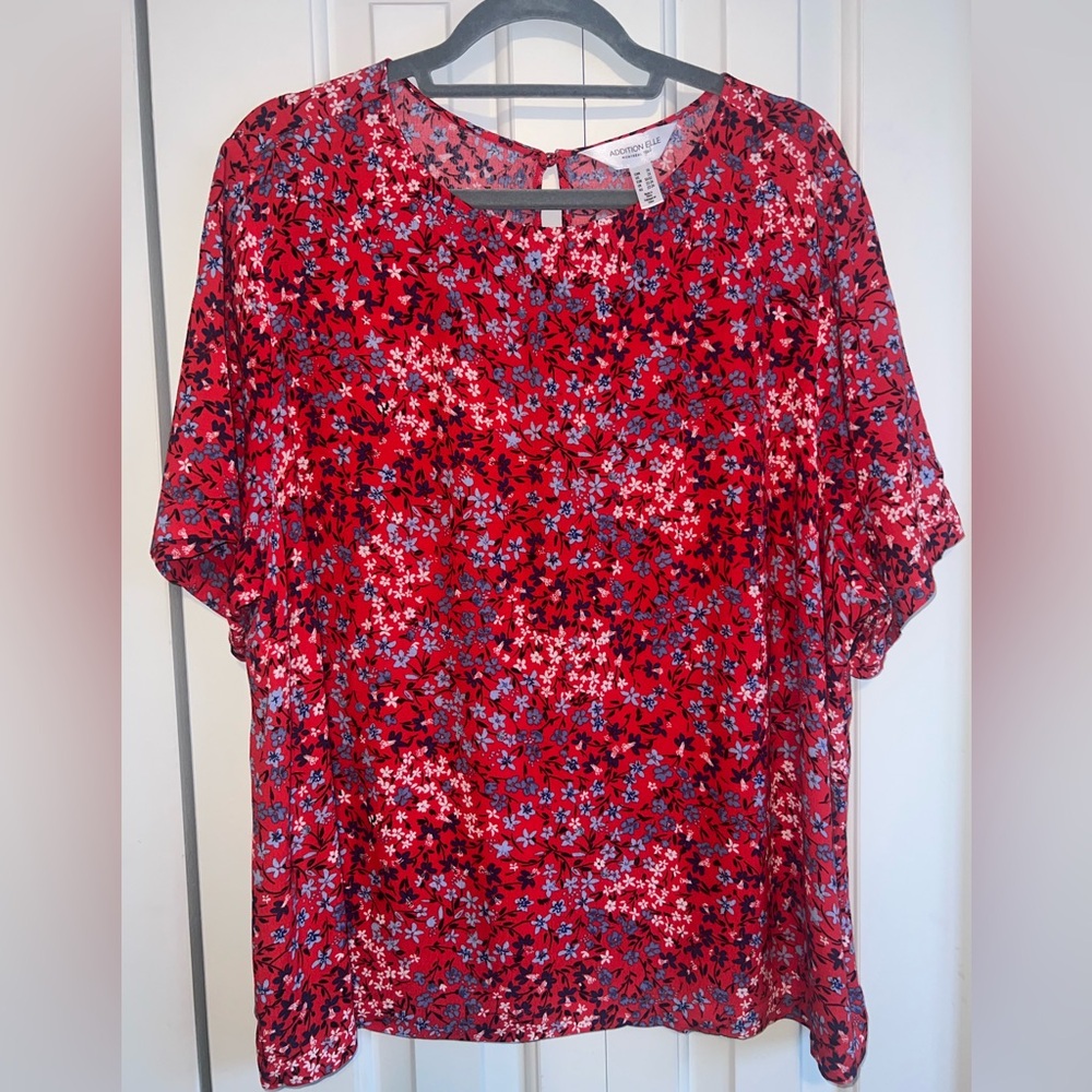 Additional Elle 2x short sleeve blouse